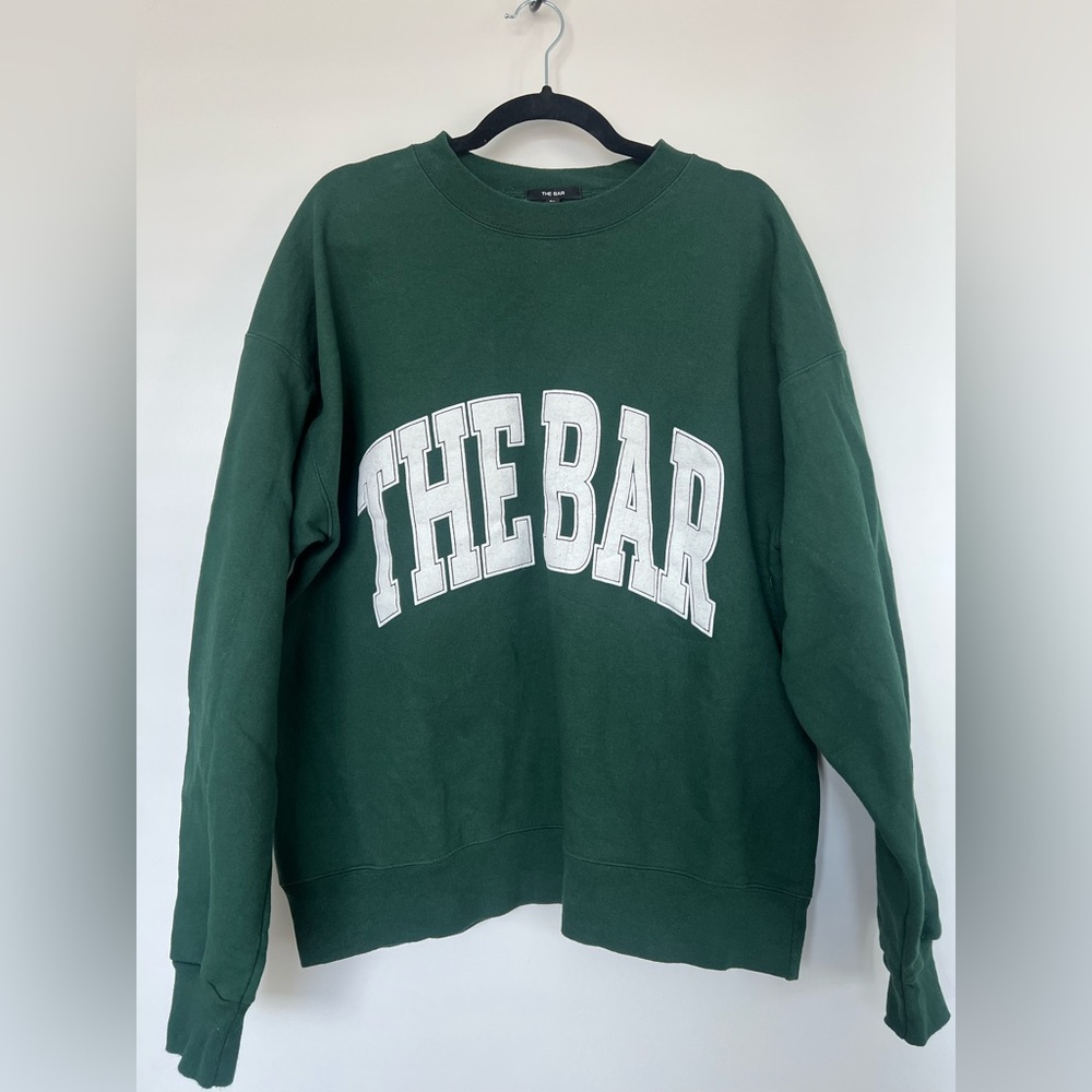 The Bar Varsity Sweatshirt Green